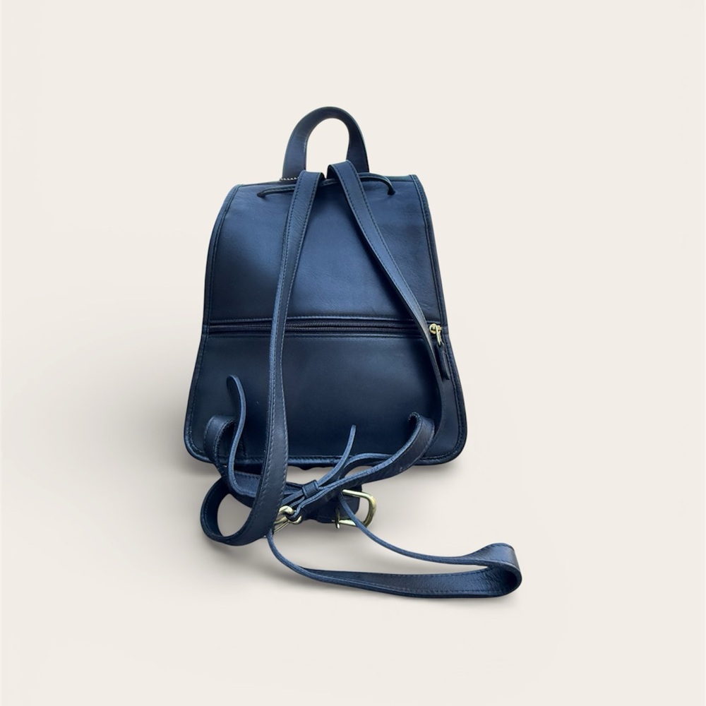 VTG Coach Day Pack Daypack Backpack #9791 in Black Leather - Picture 3 of 6